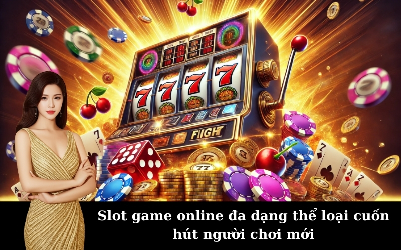Slot game online đa dạng thể loại cuốn hút người chơi mới