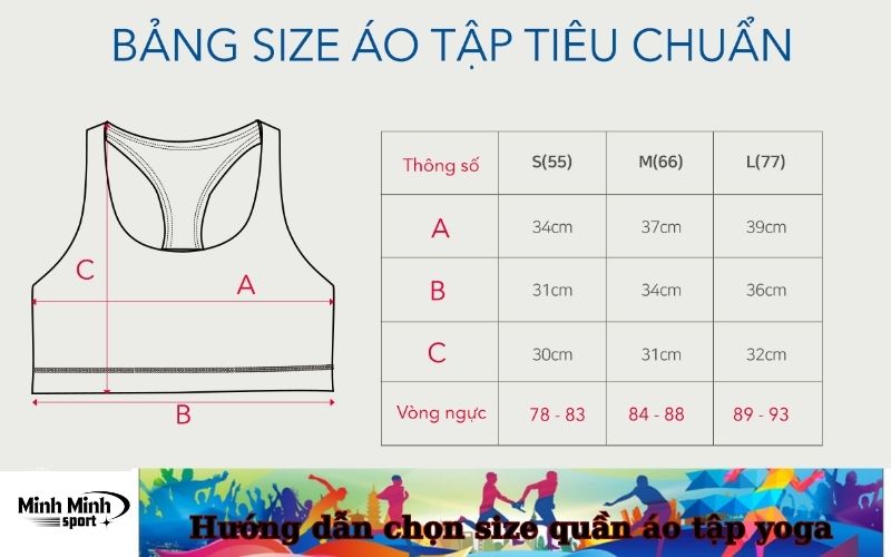 Hướng dẫn chọn size quần áo tập yoga
