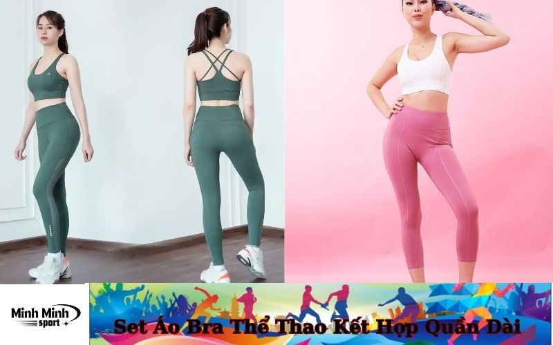 Set Áo Bra Thể Thao Kết Hợp Quần Dài