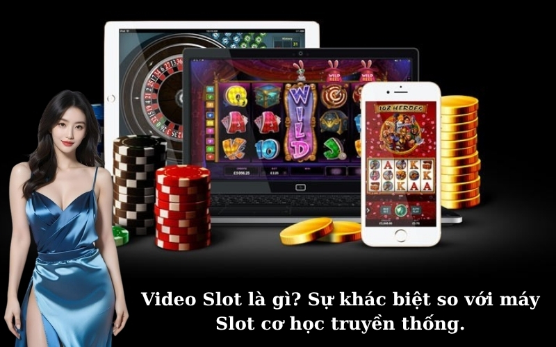 Video Slot là gì? Sự khác biệt so với máy Slot cơ học truyền thống.