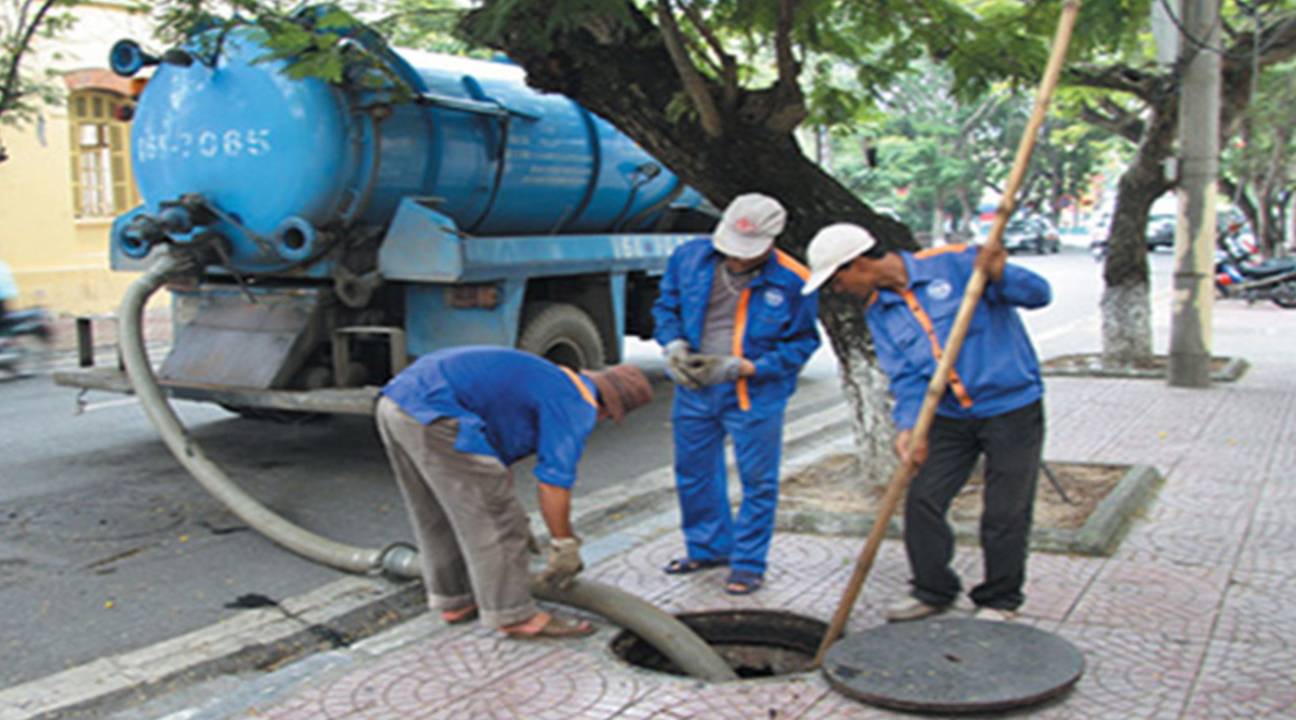 hút bể phốt tại đống đa